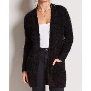 Forever 21 black Eyelash cardigan size S